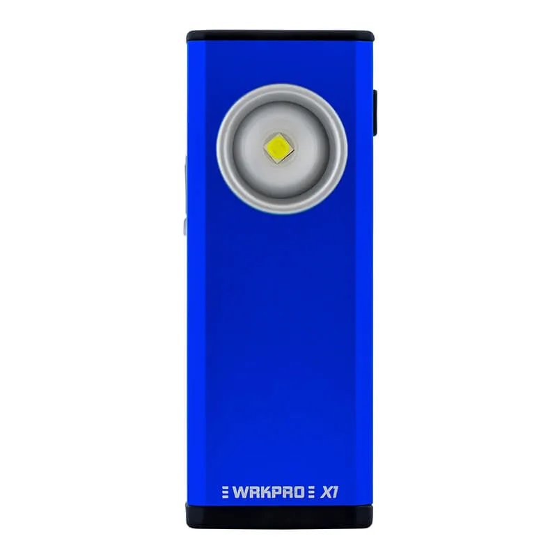 WRKPRO arbeidslampe "SLIM X1" OSRAM LED med krok, klips og oppladbart batteri