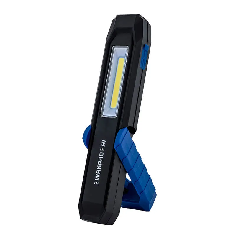 WRKPRO arbeidslampe "H1" 2W COB LED lampehode med magnet, krok og oppladbart batteri