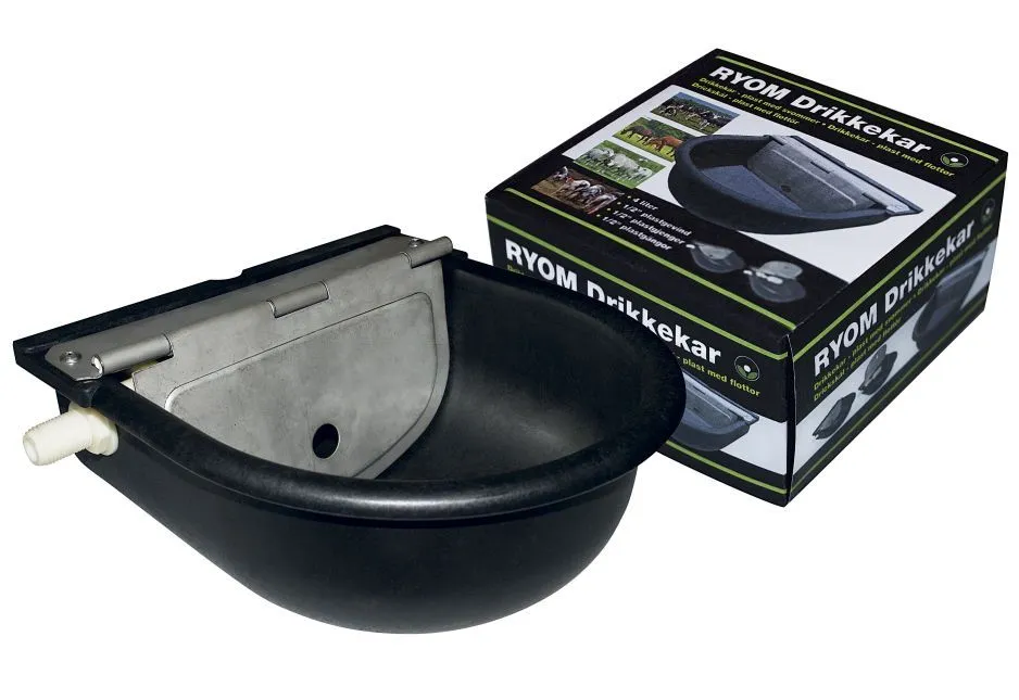 Drikkekar Plast m/ Flottør 4 Ltr