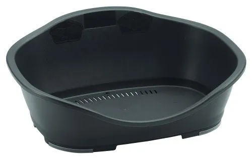 Hundeseng plast 88 cm grå