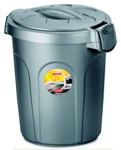 For-tønne inkl. lokk med lås 8 liter