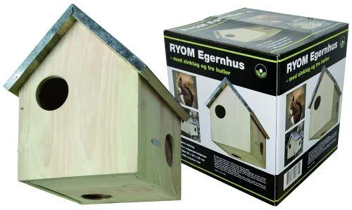 Ekornhus med 3 huller