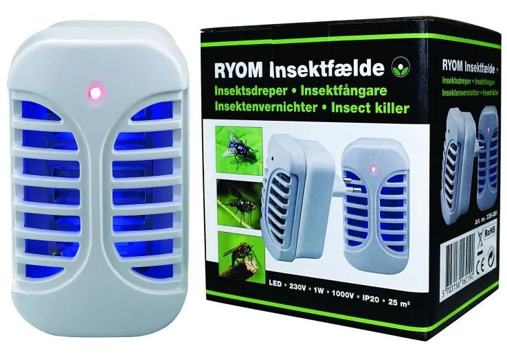 Insektdreper LED til stikkontakt 25 m2