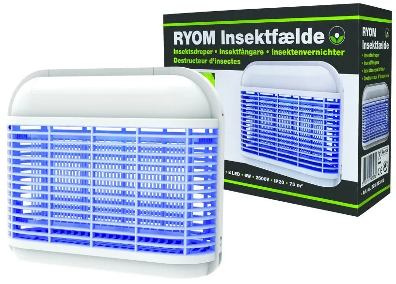 Insektfelle Plast 8-LED 6w 75 m2