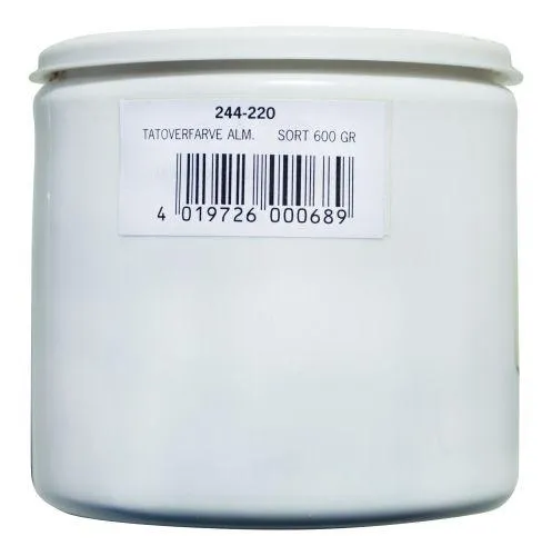 Tatoveringsfarge sort 600 g