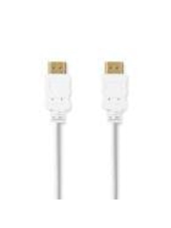 Nedis High Speed HDMI Cable with Ethernet | 4K@30Hz | ARC | 10.2 Gbps | 2.00 m | Round | PVC | White