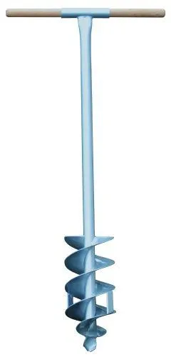 Stolpebor med skrue og rotkutter 15 cm