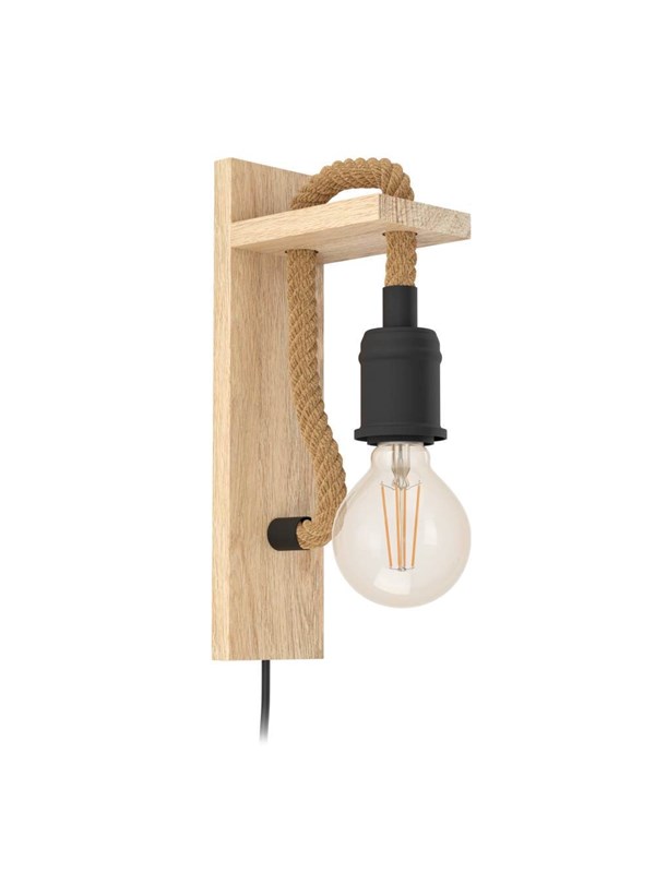 EGLO RAMPSIDE wall lamp black/brown