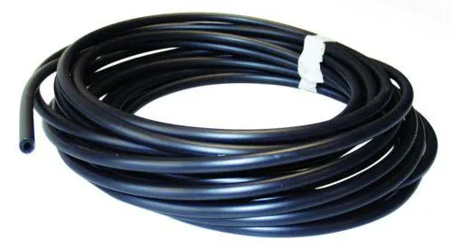 Isolatorrør sort med 4 mm hull 12 m