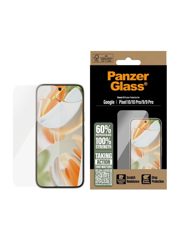 PanzerGlass Screen Protector Google Pixel 10 | 10 Pro | 9 | 9 Pro | Classic Fit