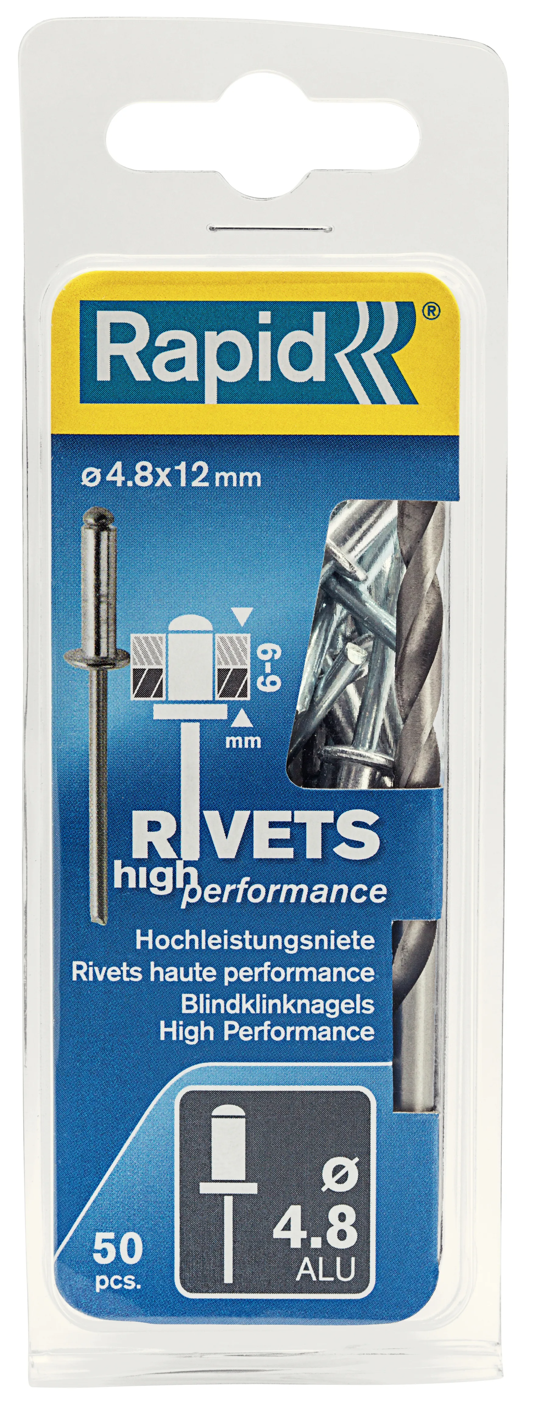 Blindrivbolter - Ø4,8 x 12 mm - 50 stk