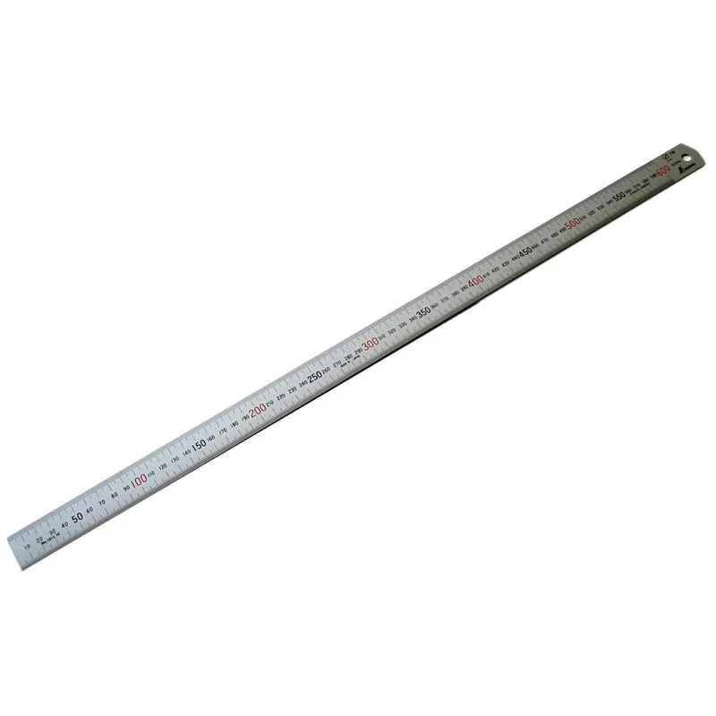 Shinwa stållinjal 600 x 30 x 1,5 mm H101E