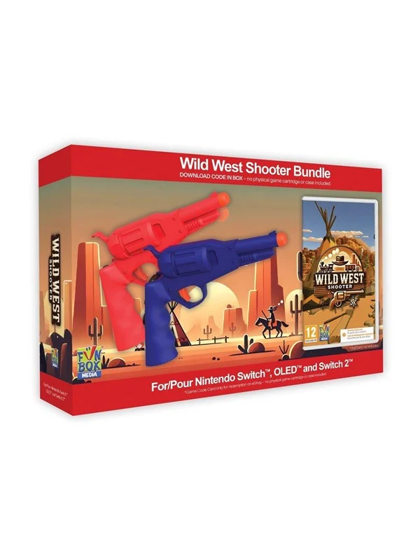 Wild West Shooter Game -Twin Wild West Shooter Revolvers Bundle (Code in a Box) - Nintendo Switch 2 - Skytespill