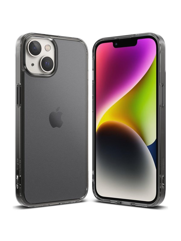 Ringke Fusion Matte iPhone 14 Plus Case Case with Gel Frame Grey