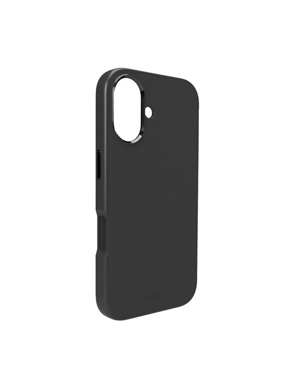 Puro Icon Mag Pro Liquid Silicone Case for iPhone 17 MagSafe Compatible with Camera Protection and Aluminum Buttons - Black