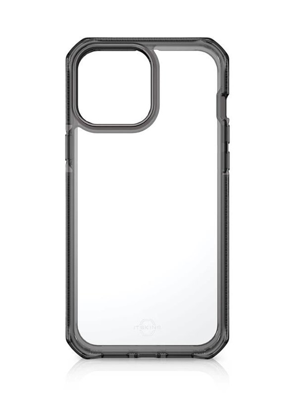 ITSKINS SUPREME CLEAR cover for iPhone 13 Pro®. Smoke and Transparent