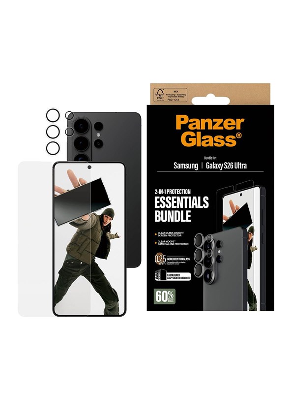 PanzerGlass Hoops® 2-in-1 Bundle Samsung Galaxy S26 Ultra | Ultra-Wide Fit