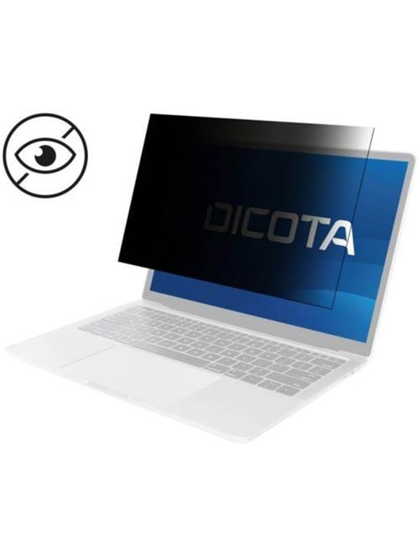 Dicota 2-Way Magnetic Personvernskjermfilter for Laptop 15.6" (16:9) | Svart