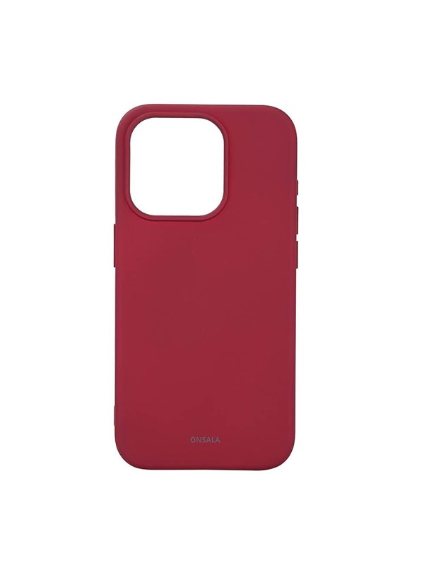 ONSALA Phone Case Silicone MagSeries Deep Red - iPhone 15 Pro