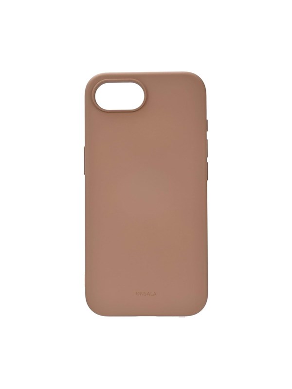 ONSALA Phone Case iPhone 16E Back Silicone Touch MagSerie Chocolate