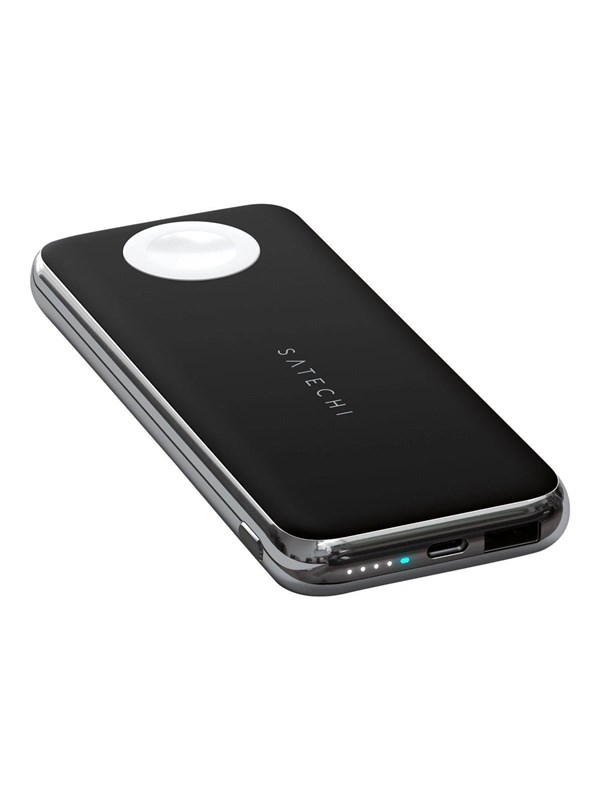 Satechi Quatro 10.000mAh Wireless Power Bank Nødlader - Svart - 10000 mAh
