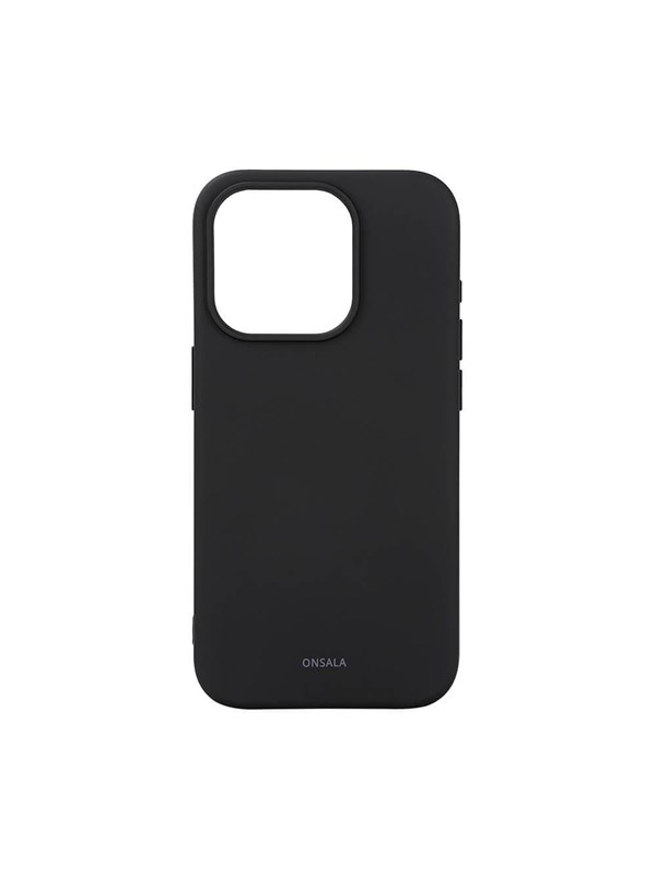 ONSALA Phone Case with Silicone Feel MagSeries Black - iPhone 15 Pro