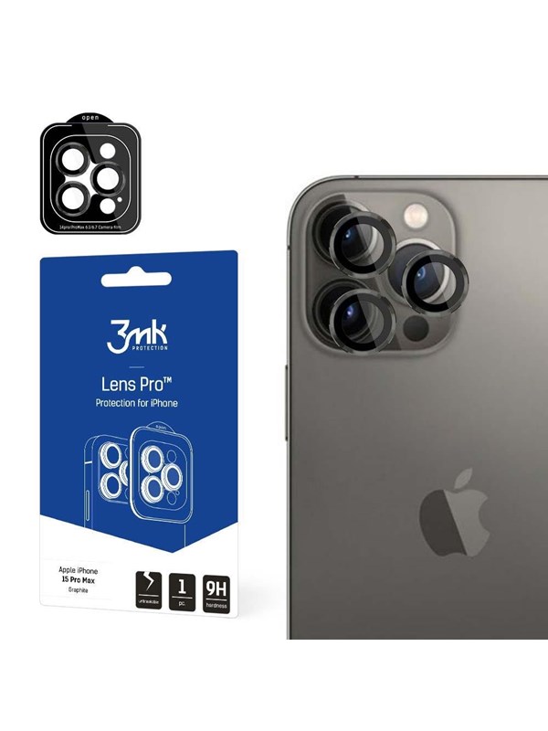 3mk Apple iPhone 15 Pro Max -  Lens Protection Pro Graphite