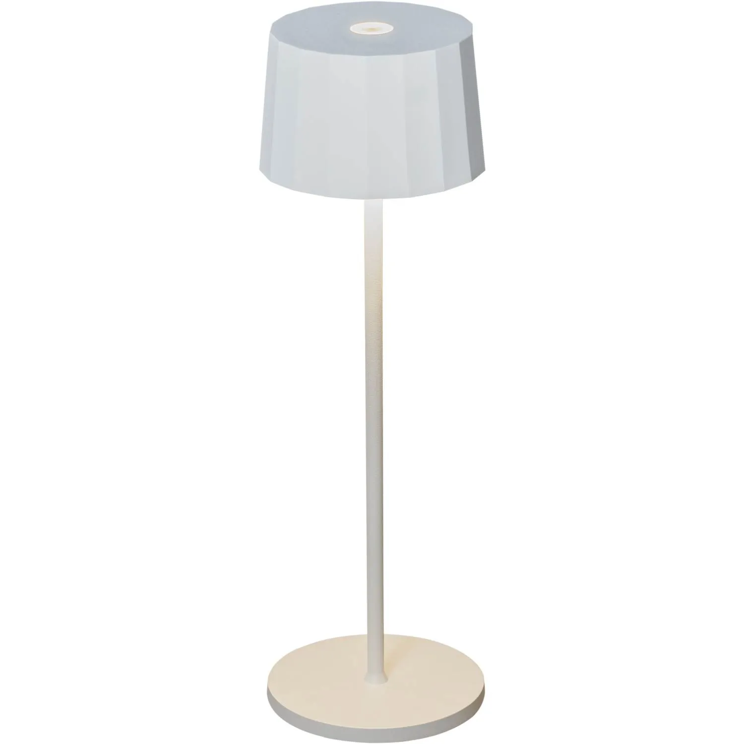 Konstsmide Positano bordslampa vit USB