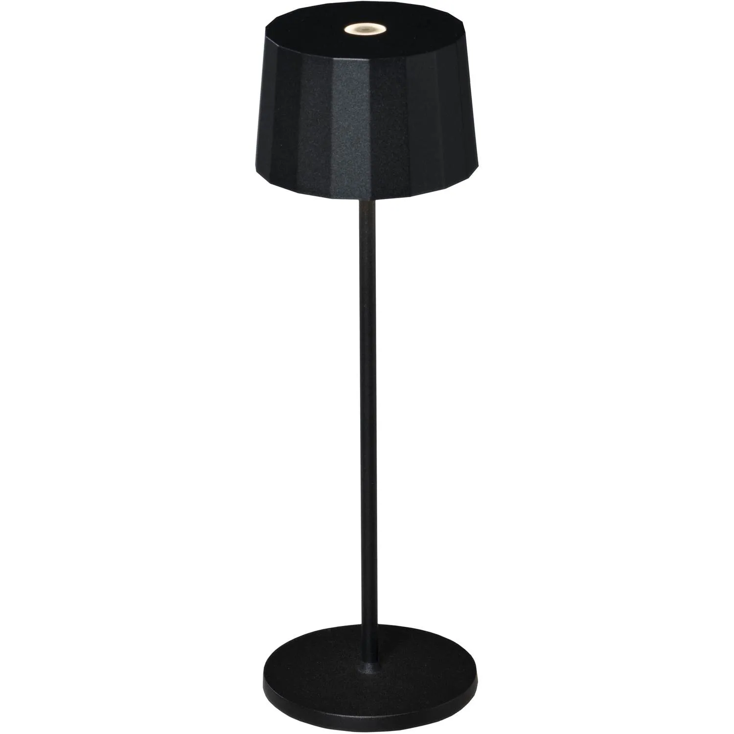 Konstsmide Positano bordslampa svart USB
