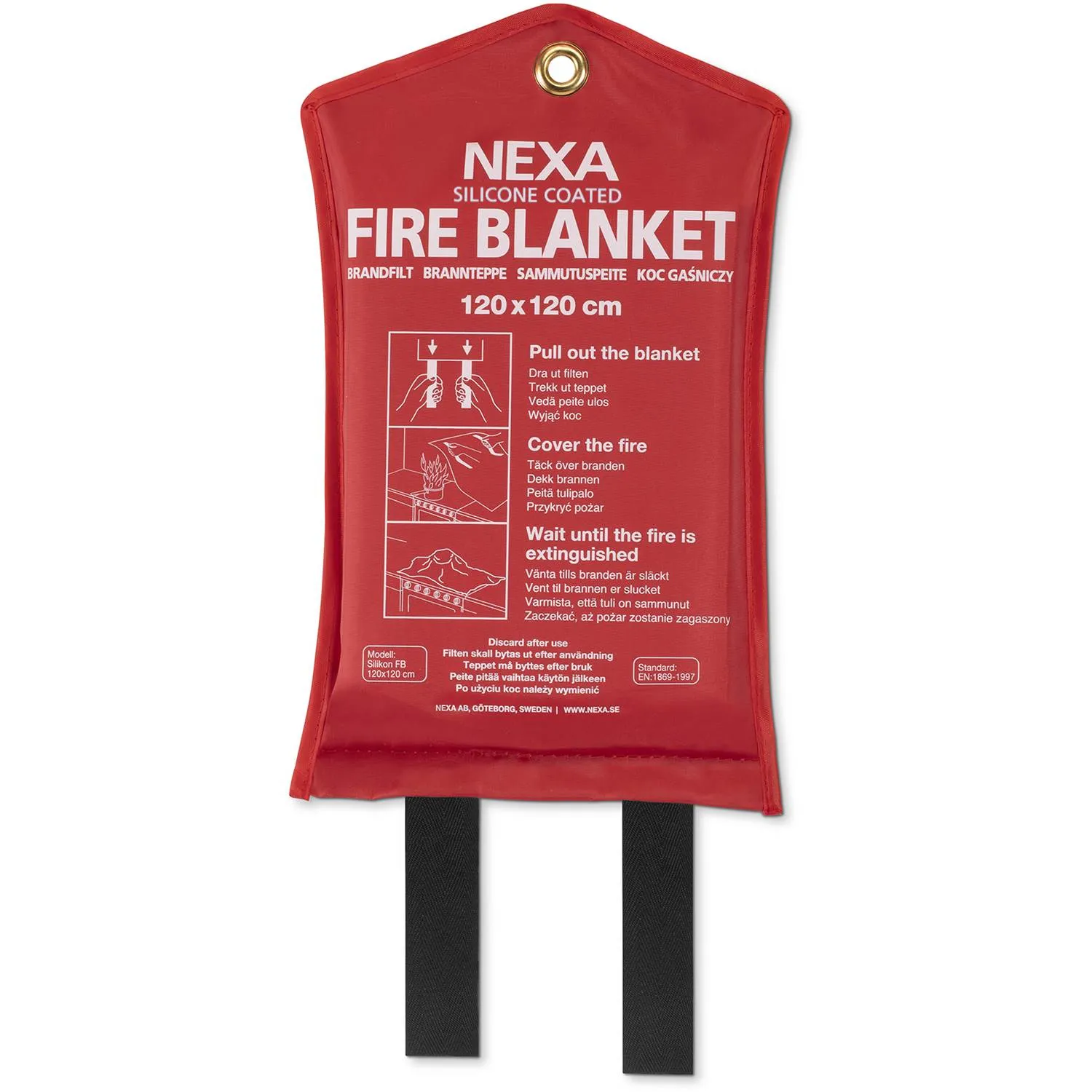 Nexa Brandfilt Silikon 120x120cm