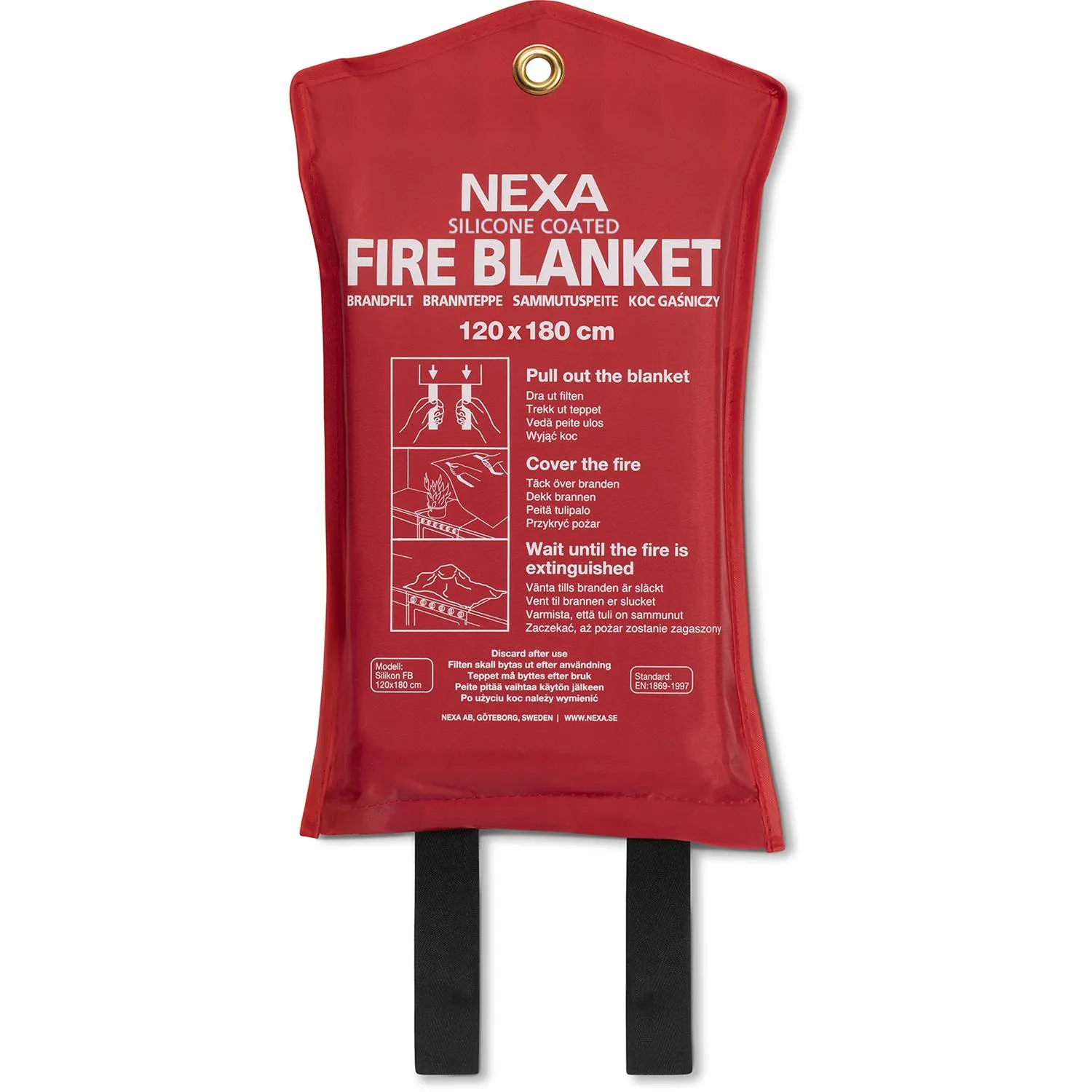 Nexa Brandfilt Silikon 120x180cm