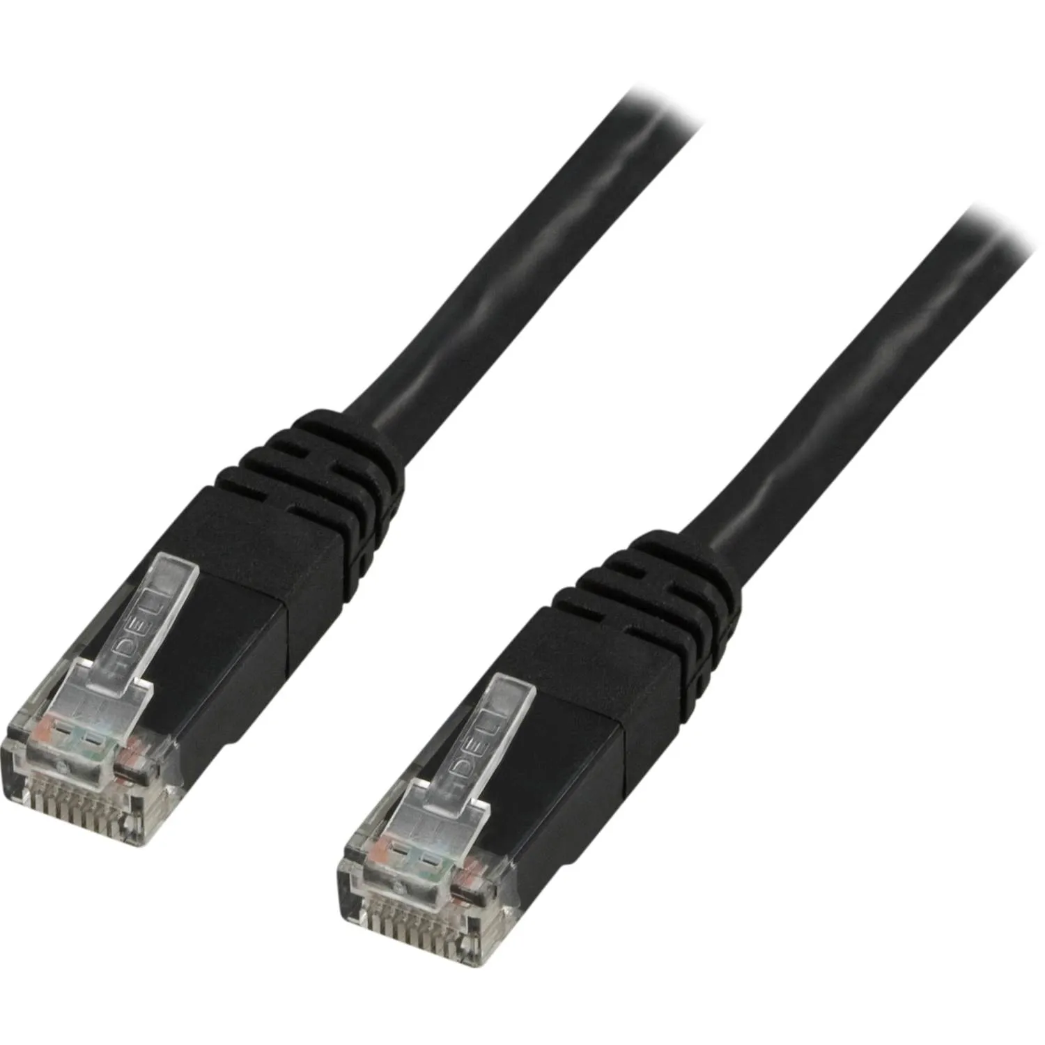 Deltaco Cat5e patchkabel, 1 m - svart