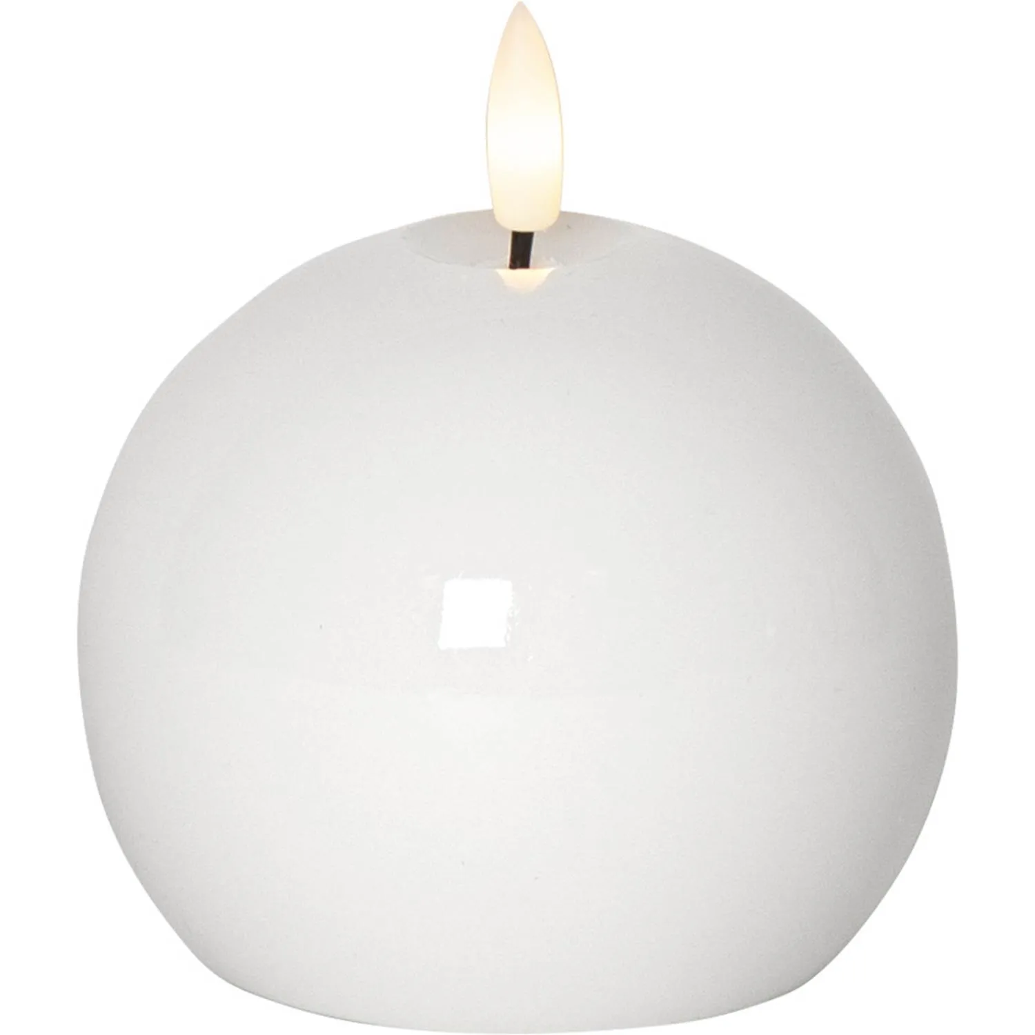 Star Trading LED Blokklys Flamme Shine hvit