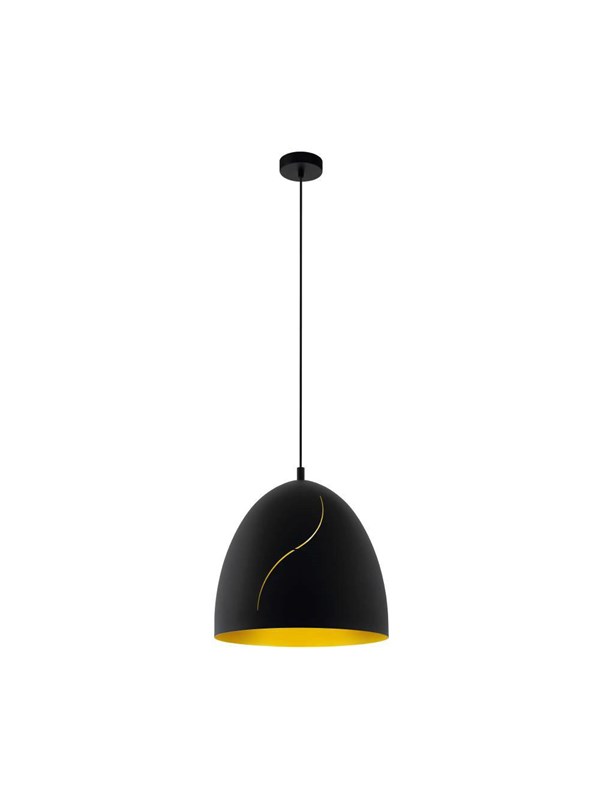 EGLO HUNNINGHAM ANHENG Ø405 SVART/GULL