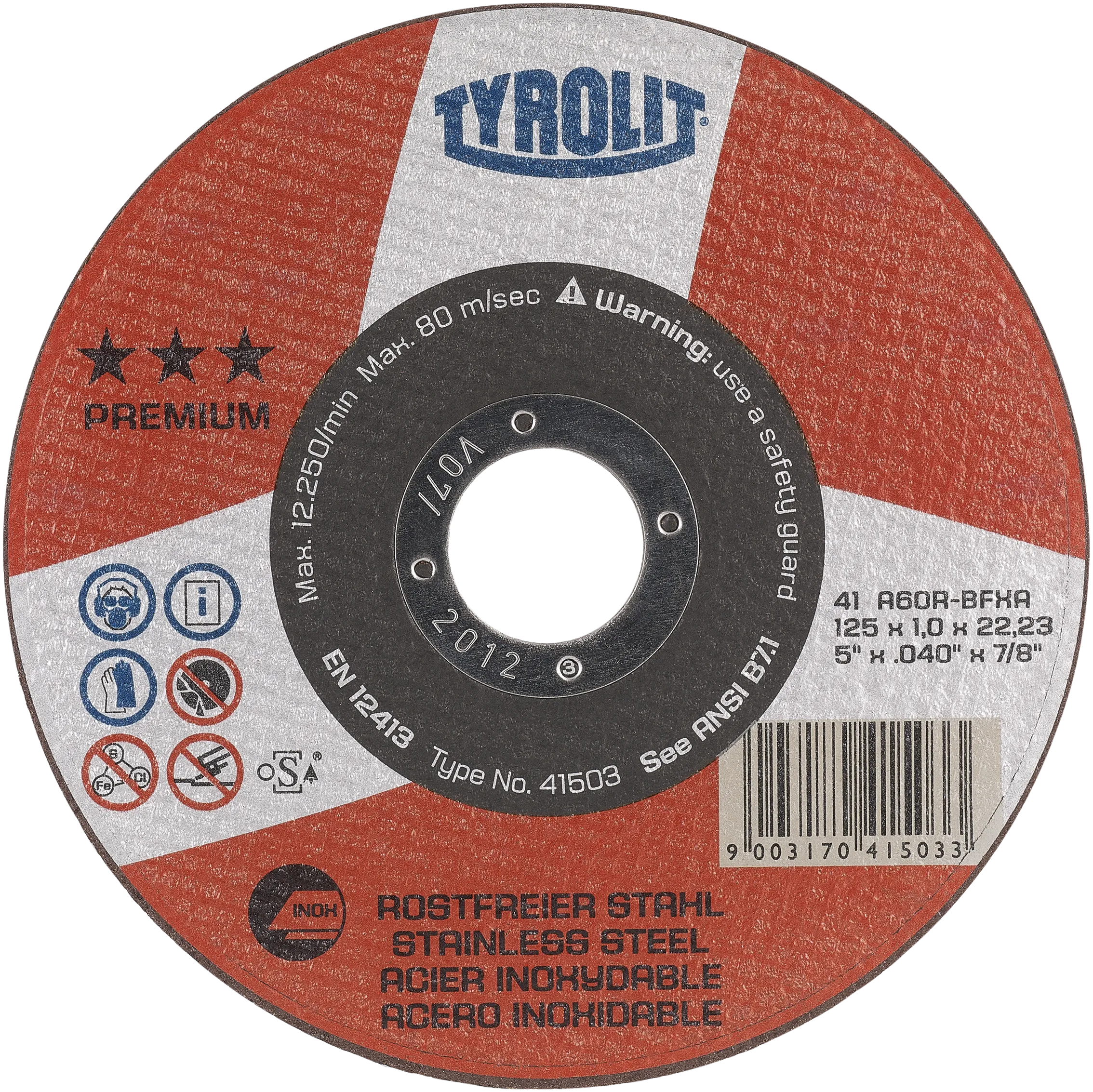 Kutteskive Premium 41F ø115×1,0 A60R-BFXA