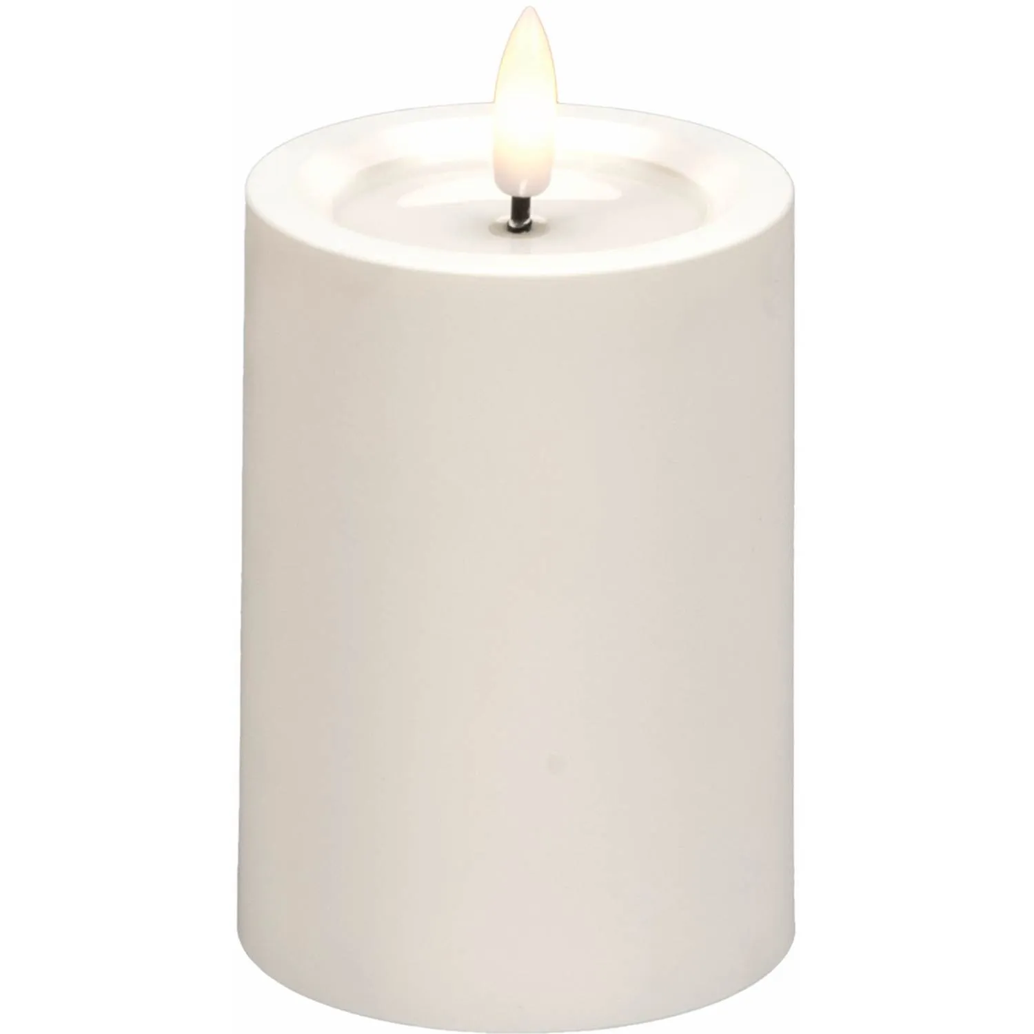 Konstsmide Blockljus vit 10cm