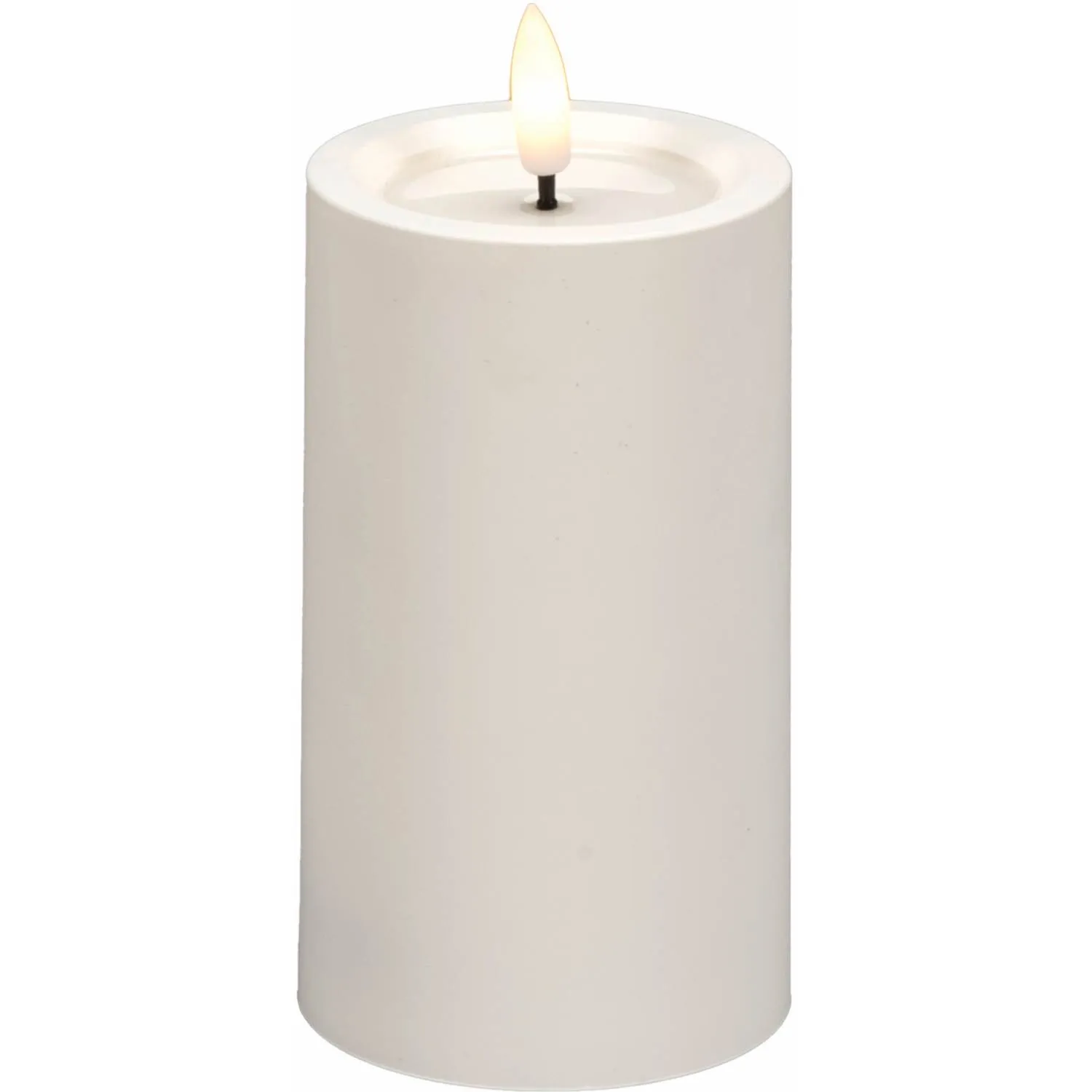 Konstsmide Blockljus vit 12cm
