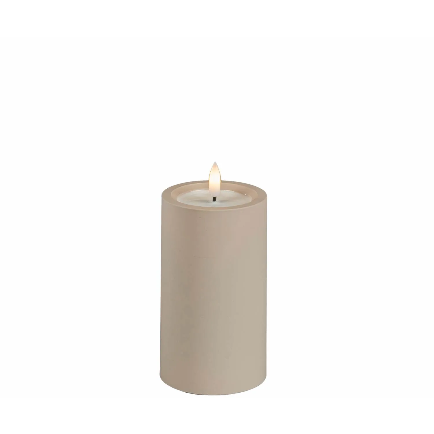 Konstsmide Blockljus beige 12cm