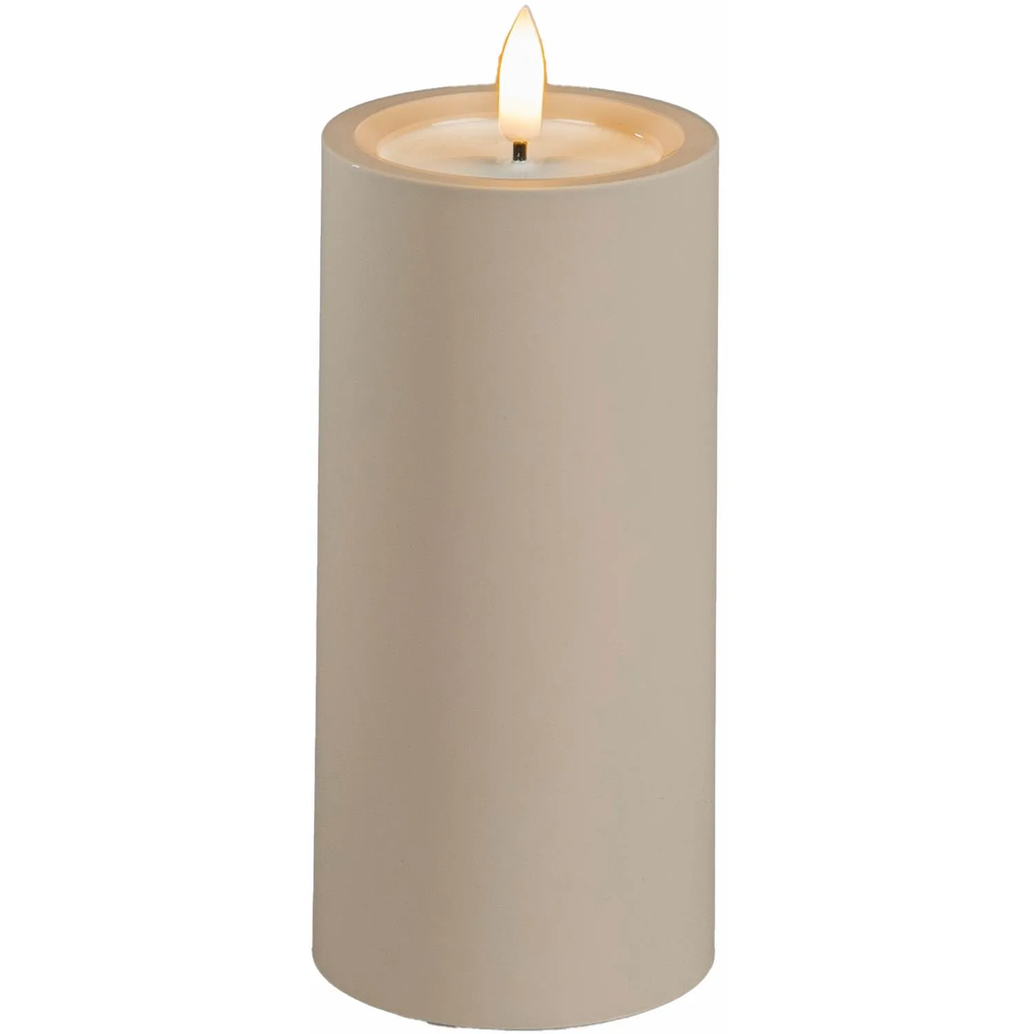 Konstsmide Blockljus beige 15cm