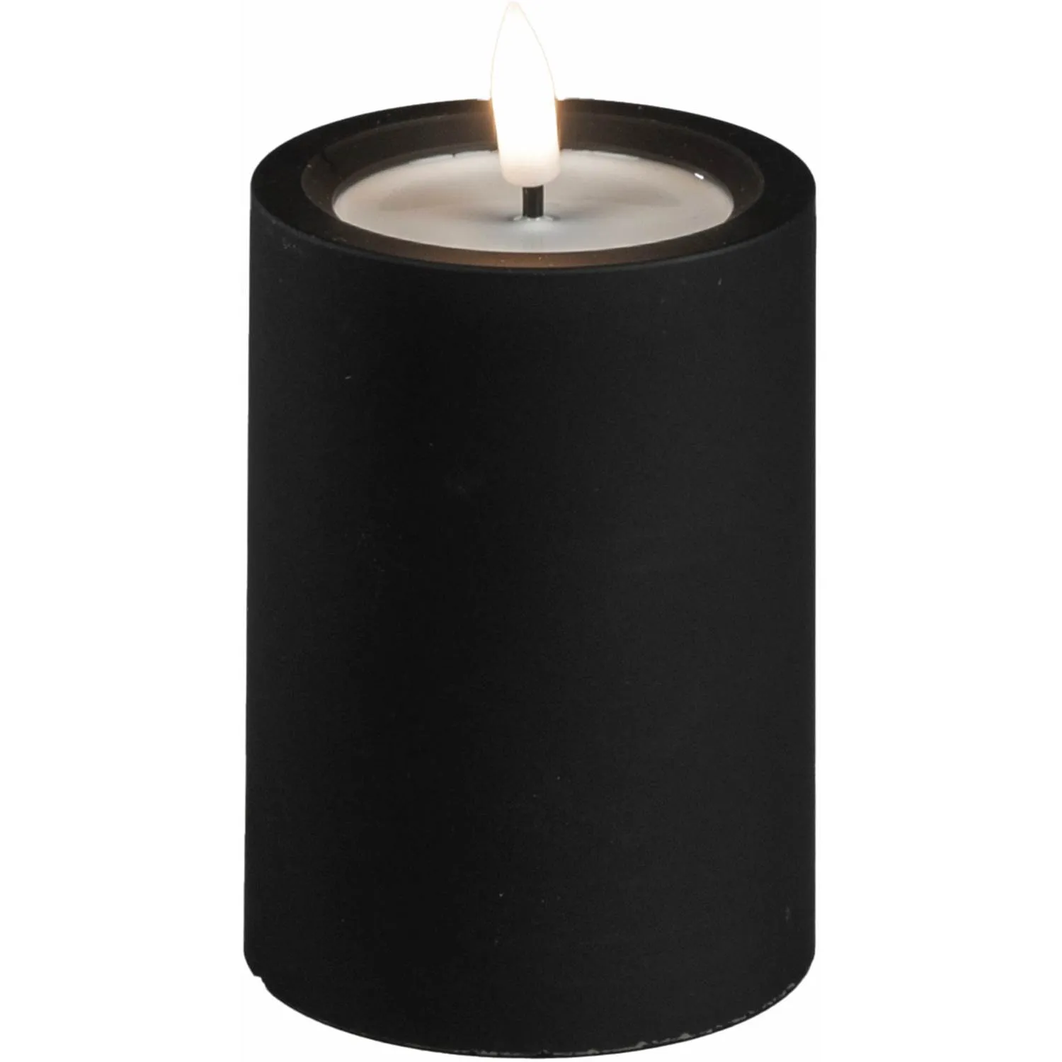 Konstsmide Blockljus svart 10cm
