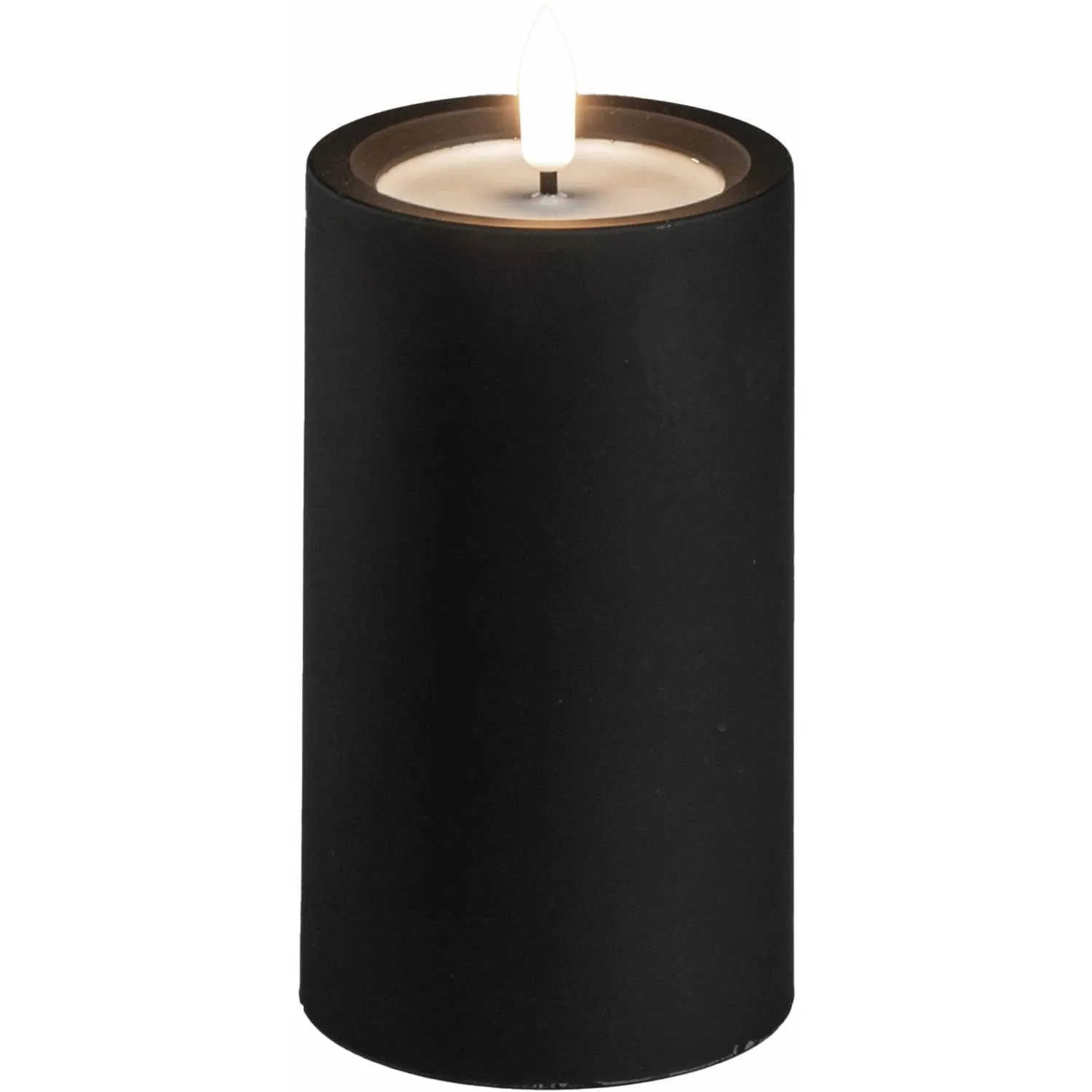 Konstsmide Blockljus svart 12cm