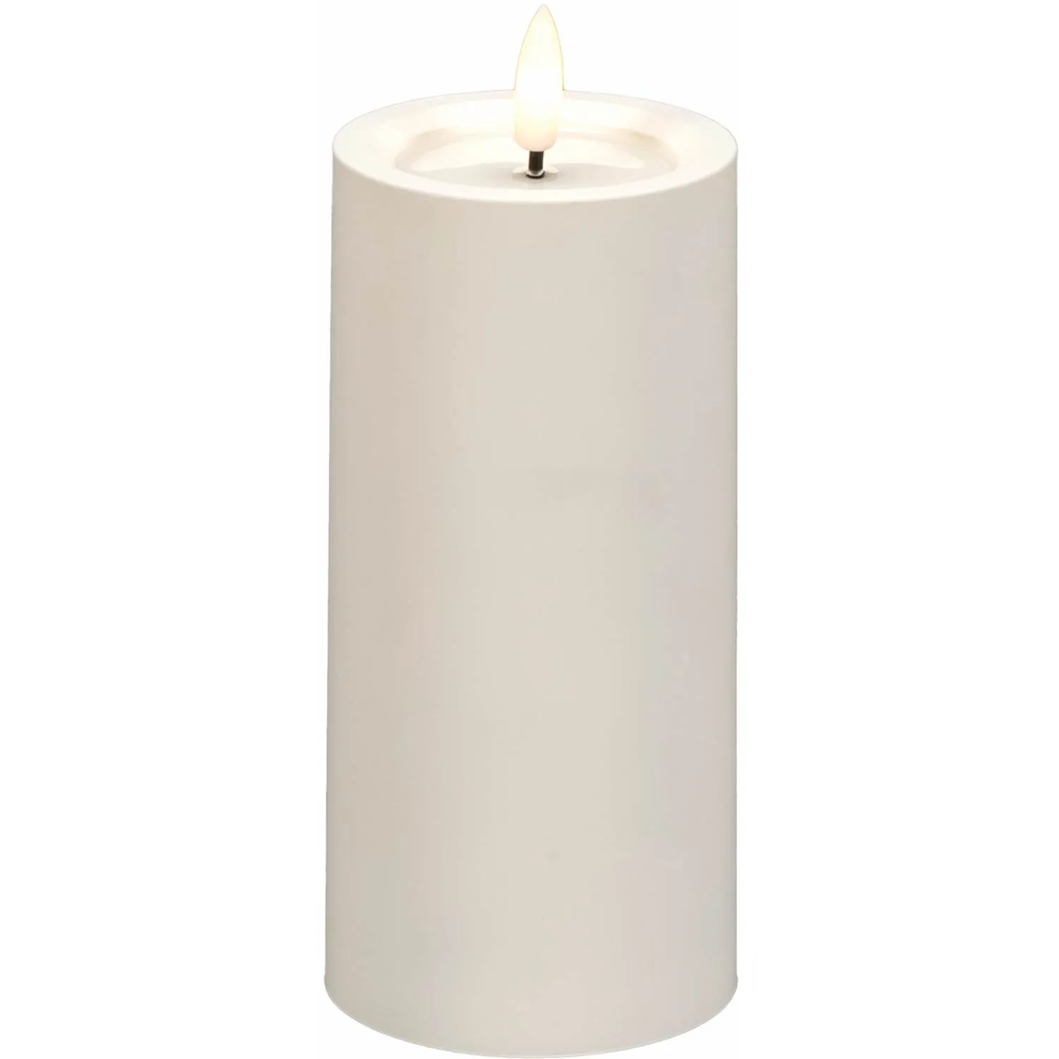 Konstsmide Blockljus vit 15cm