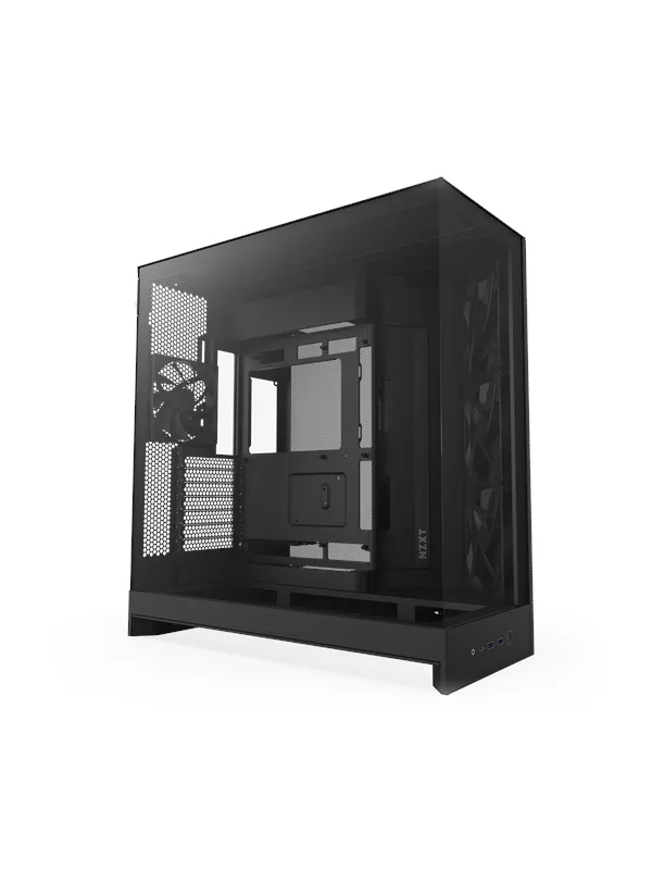 NZXT H9 Flow (2025) - All Black - Kabinett - Miditower - Svart