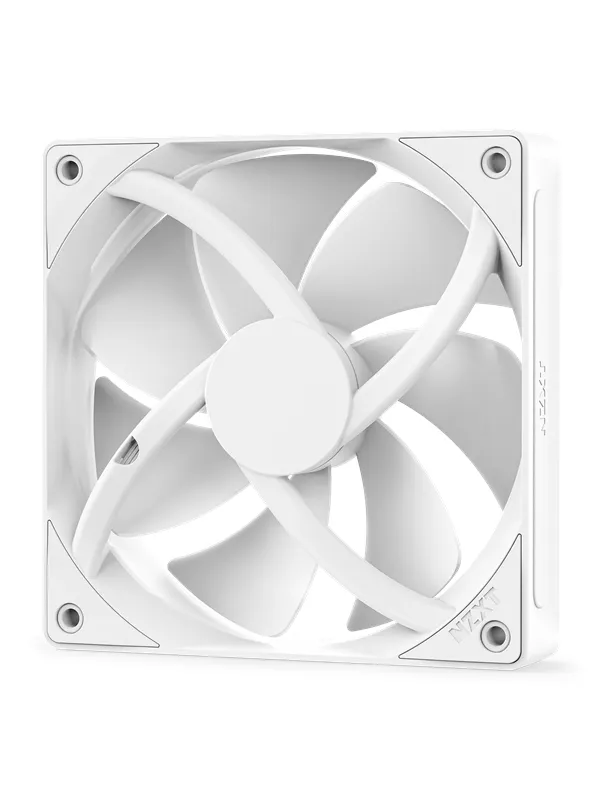 NZXT F120P V2 - Static Pressure - Kabinettvifte - 120mm - Hvit - 30 dBA