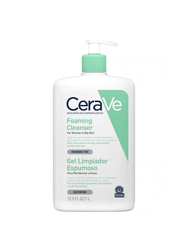 CeraVe Foaming Cleanser 1000ml - Normal to Oily Skin