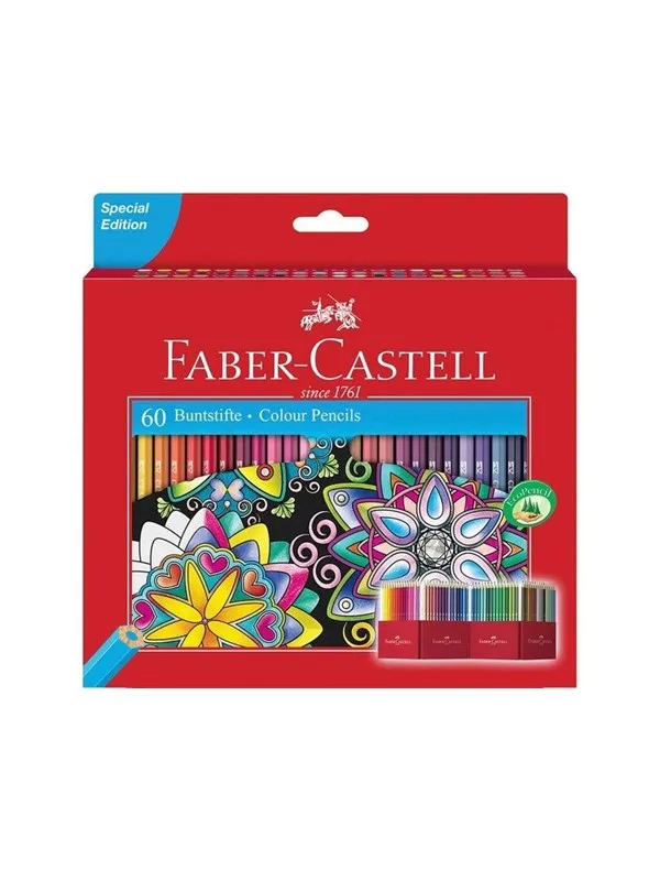 Faber-Castell Castle Colored pencils box of 60 pcs