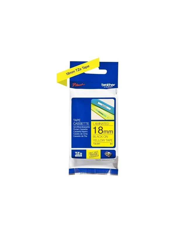 Brother TZE641 Yellow/Black Tape 18mm