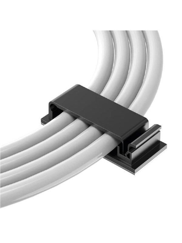 Desire2 Enfold Cable Clips Black 40-pack