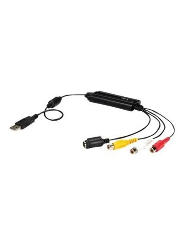 StarTech.com USB Video Capture Adapter - S Video / Composite to USB 2.0 Video Capture Cable with TWAIN Support - Analog to Digital Converter - Windows Only - video capture adapter - USB 2.0