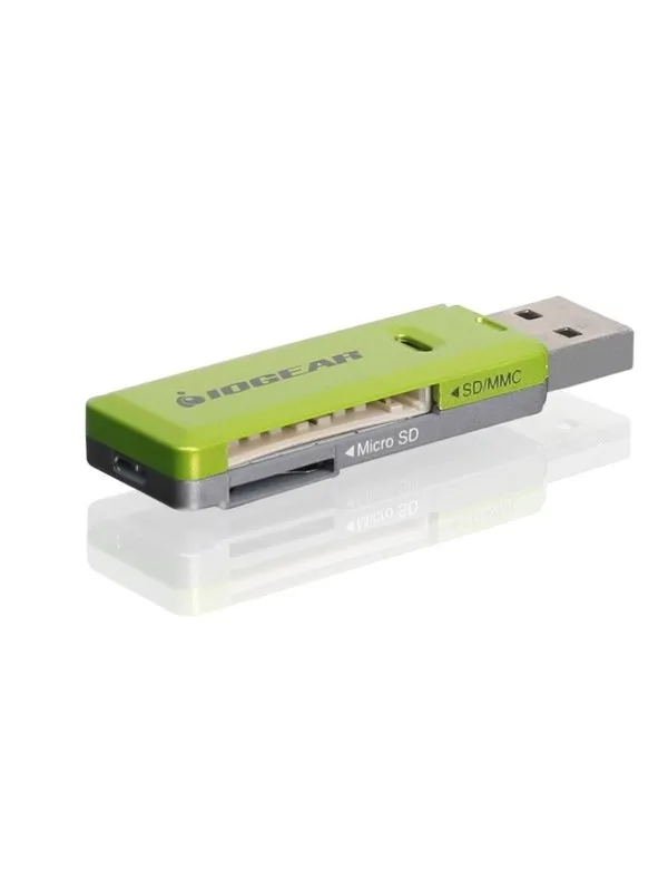 IOGEAR SD/MicroSD/MMC Card Reader/Writer GFR204SD - kortlæser